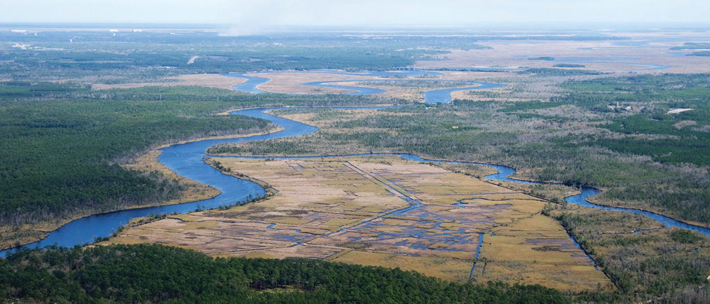 Aerial view of White Oak